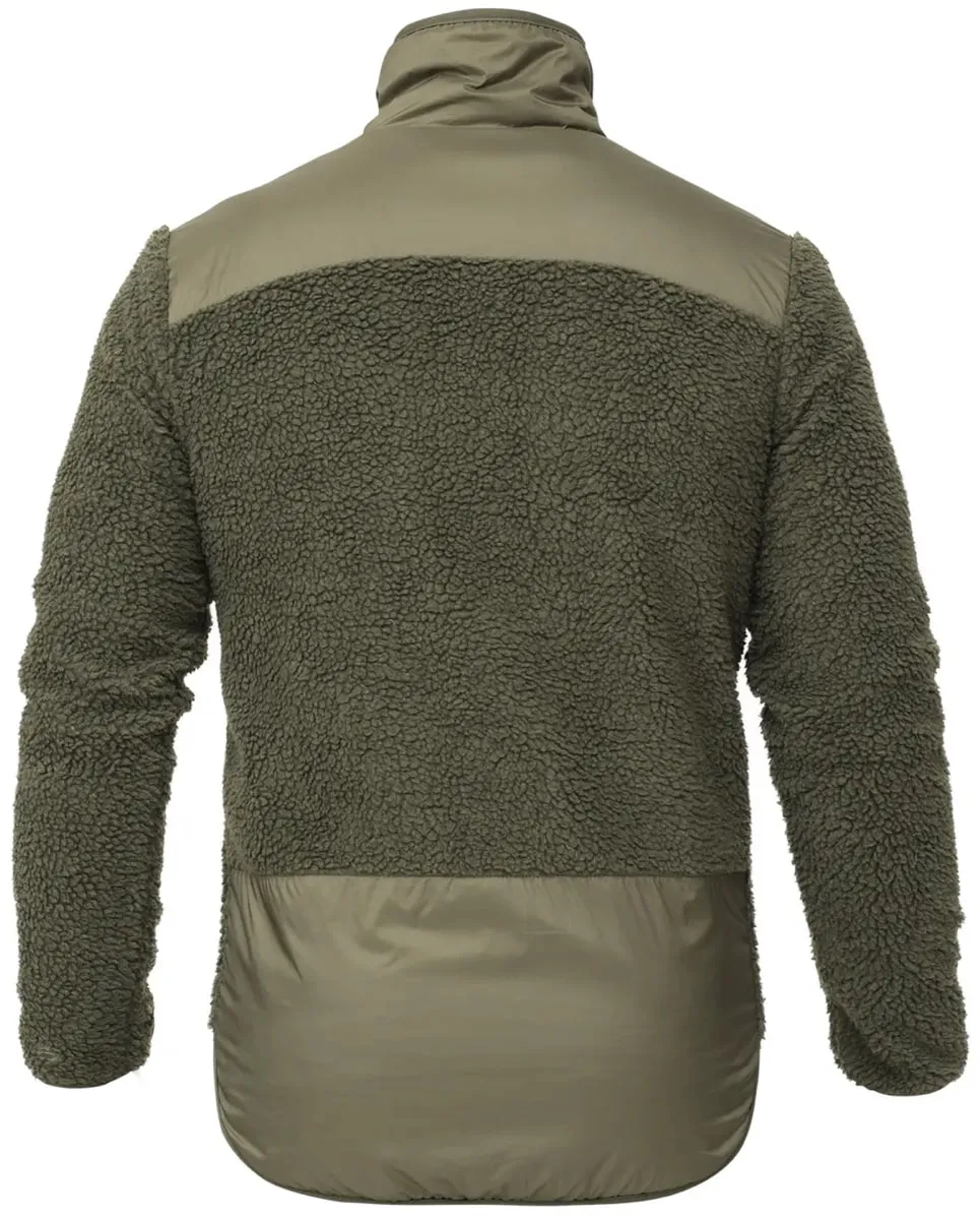 Heat Experience Unisex HeatX Heated Pile Fleece Olive Green
