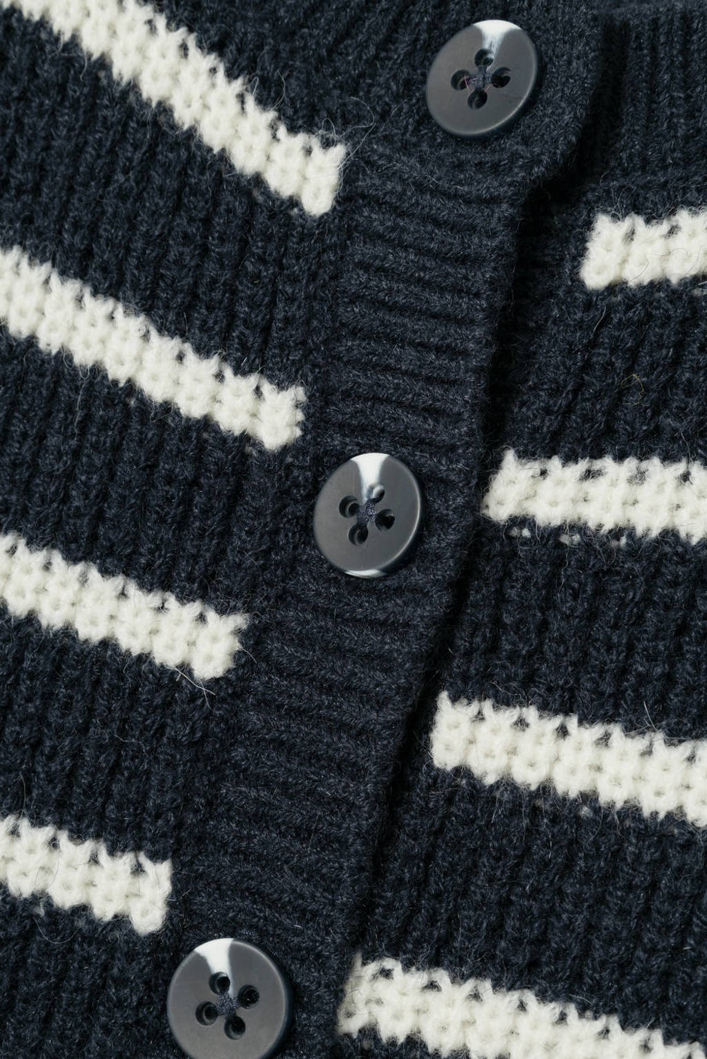NAME IT gestreept vest NKFVERONJA donkerblauw/ecru