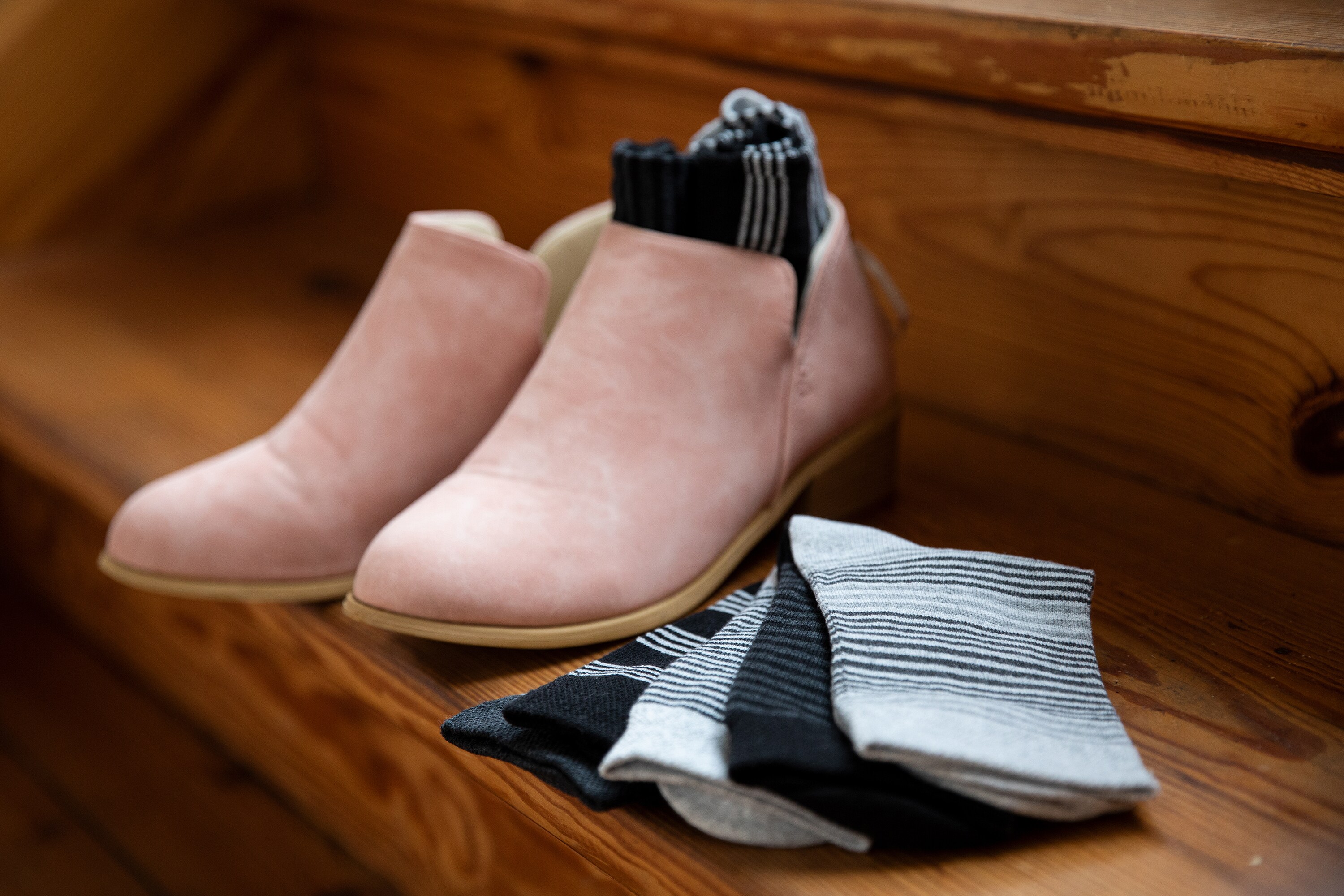 Paolo Renzo® Damen Baumwoll Socken gestreift 10 Paar - Größe 35/38