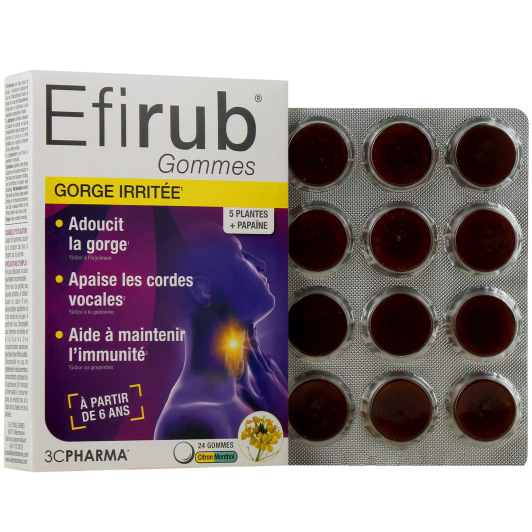 Efirub Gorge Irritée - Comprimés ou Gommes
