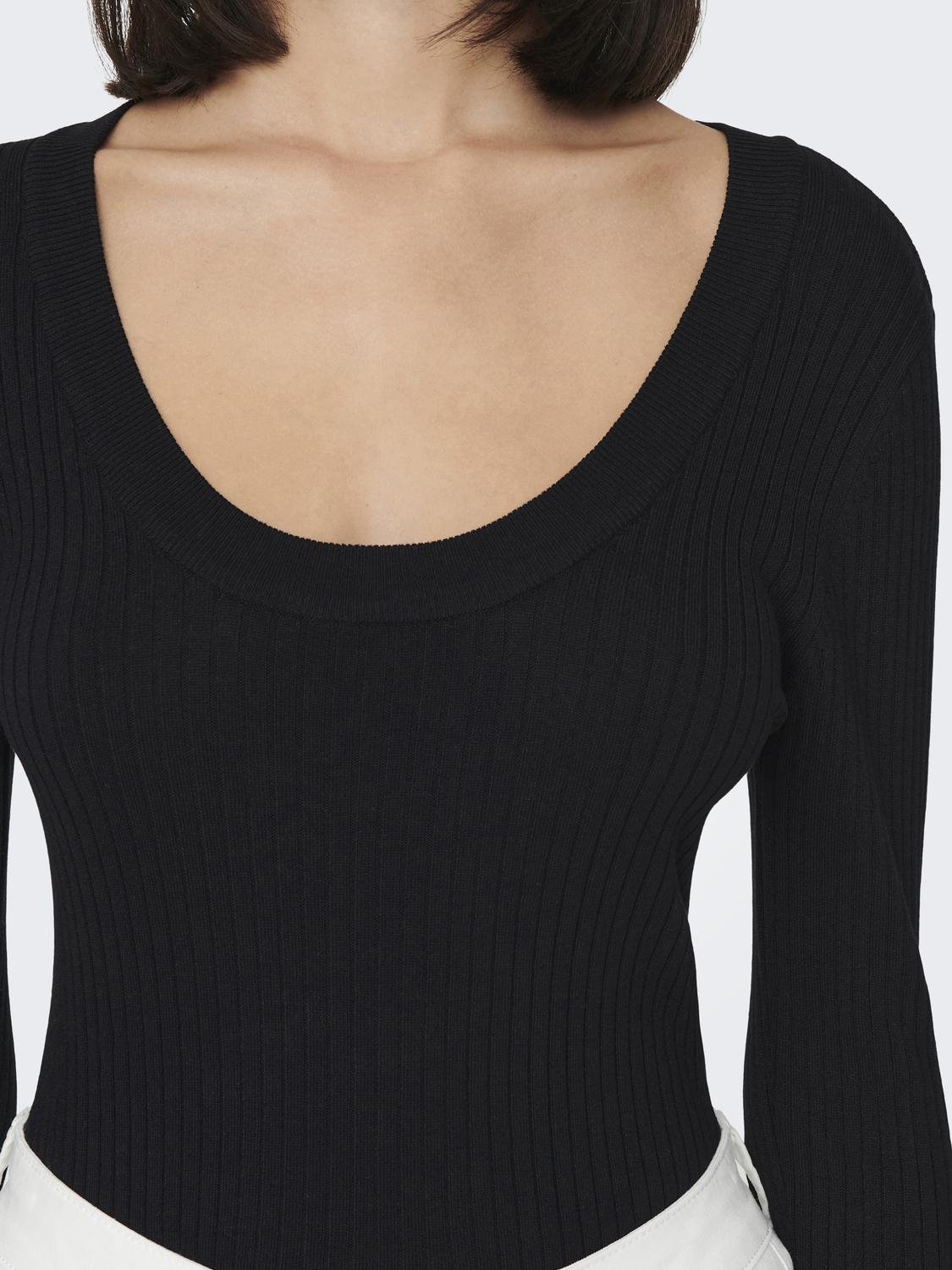 JDYPLUM Strickpullover Black