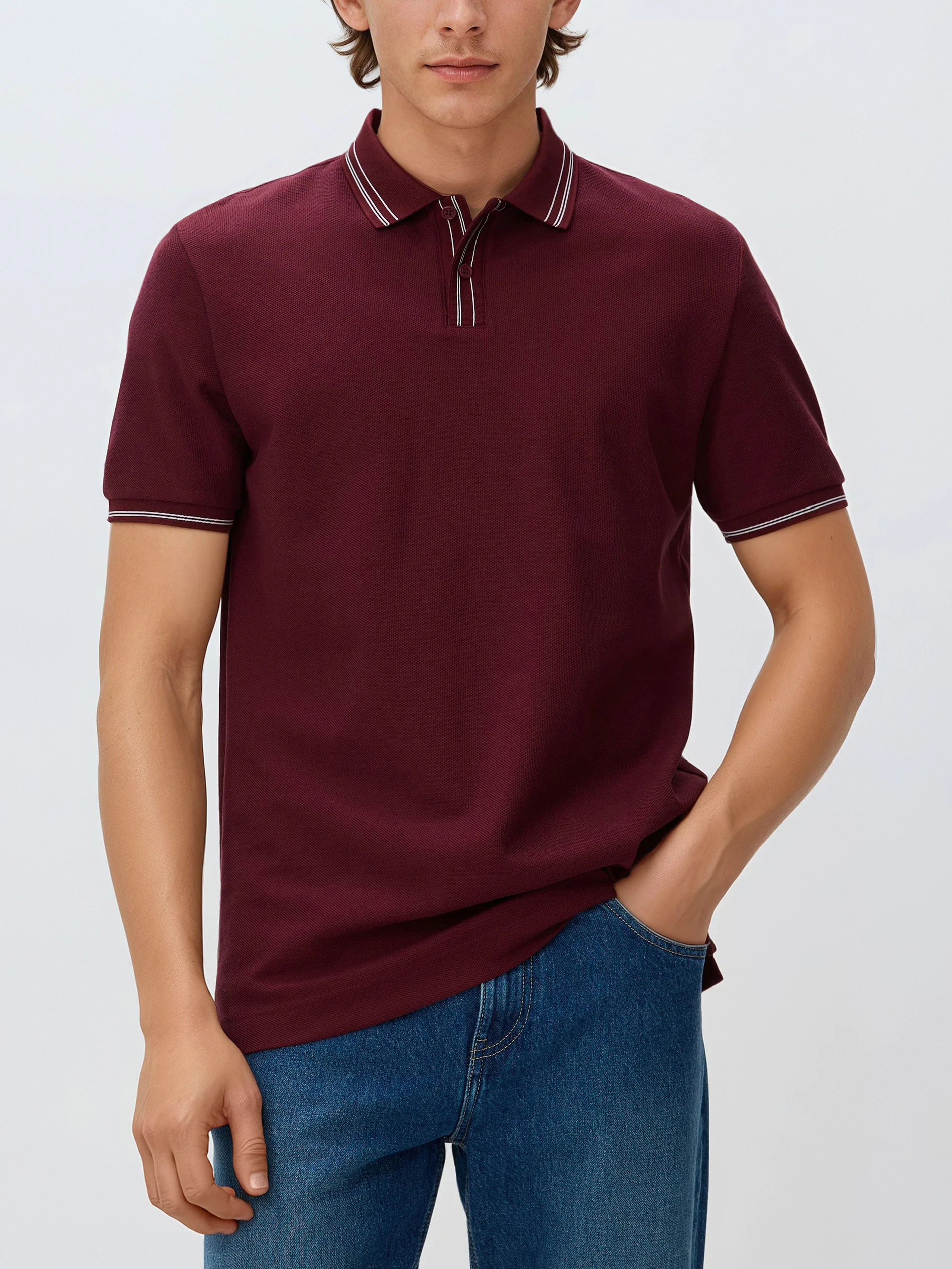 Polo-Shirt aus mercerisierter Baumwolle