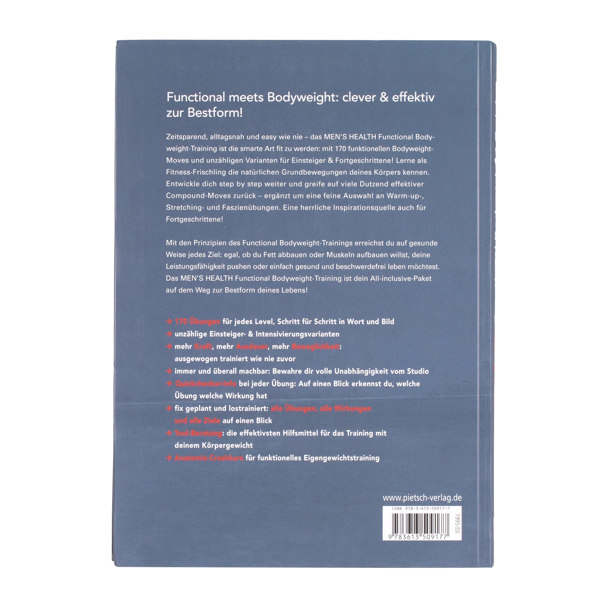 Pietsch Verlag -  Buch Men’s Health Functional-Bodyweight-Training