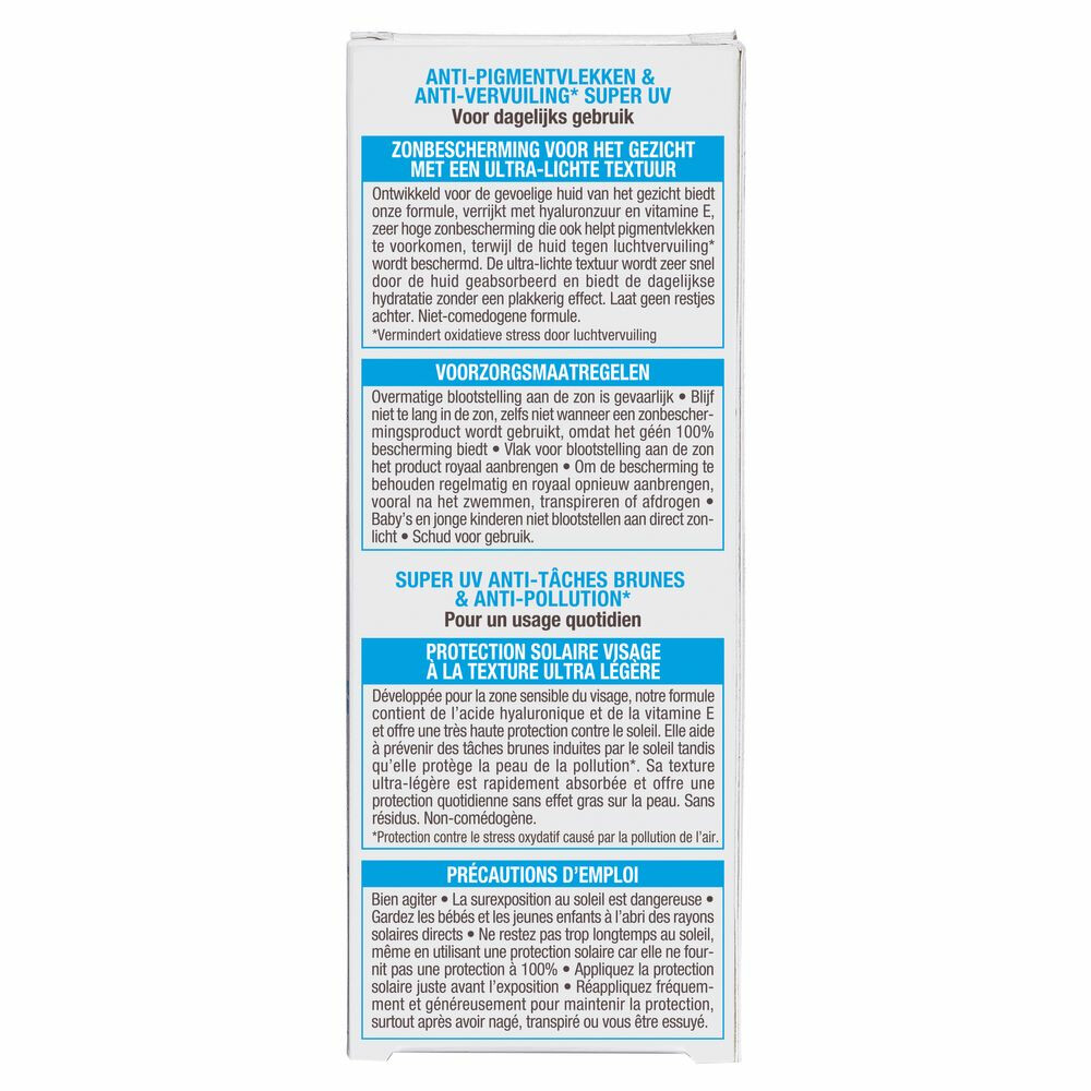 Garnier Ambre Solaire Sensitive Expert+ Super UV Gezicht Zonnebrandcreme Anti-Droogheid SPF 50+50 ml