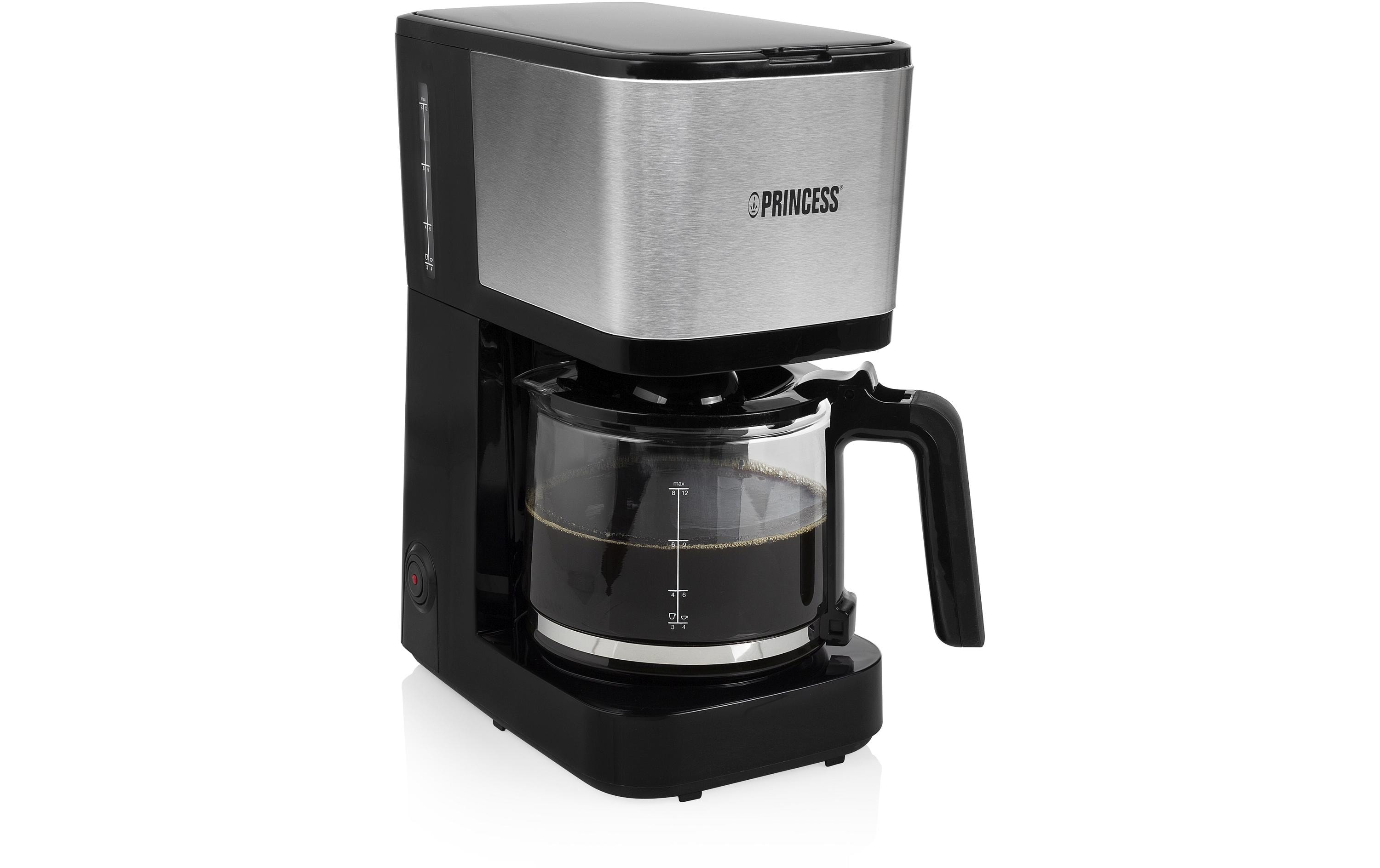Filterkaffeemaschine Compact 12 Schwarz/SilberElegante und kompakte Kaffeemaschine