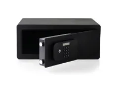 Yale YLFB/200/EB1, Bærbar pengeskab, Sort, Kode, Fingeraftrykslæser, Nøgle, 26,9 L, Gulv/væg, 200 mm