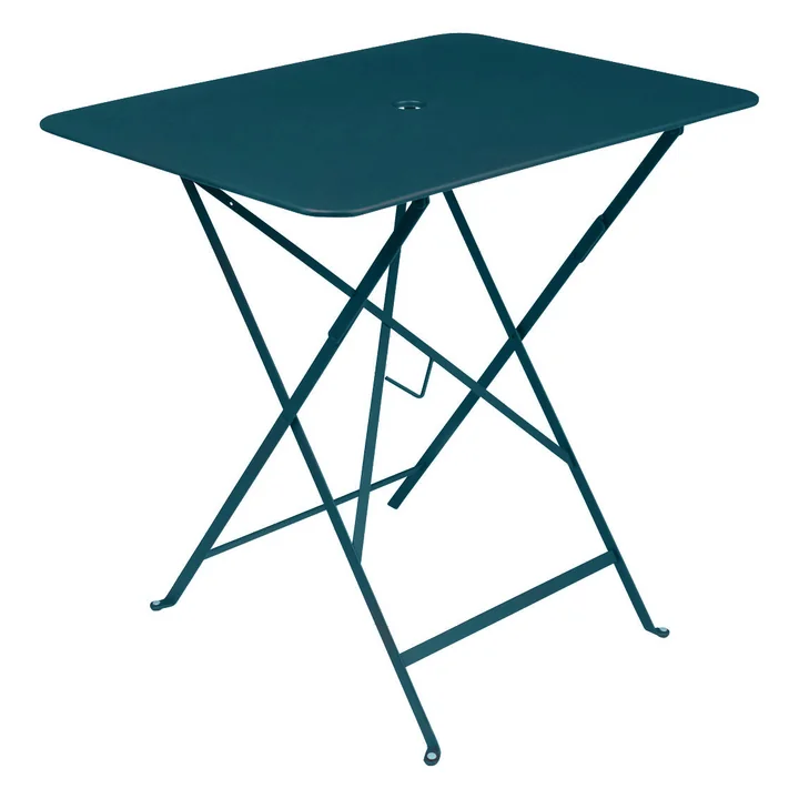 Fermob - Bistro Klapptisch, rechteckig, 77 x 57 cm, acapulcoblau