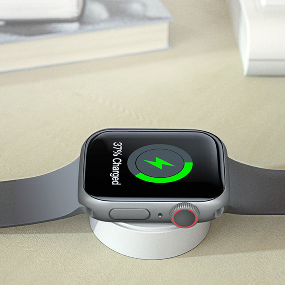 (1m) USB A auf Apple Watch Magnetisches Ladekabel - Weiss