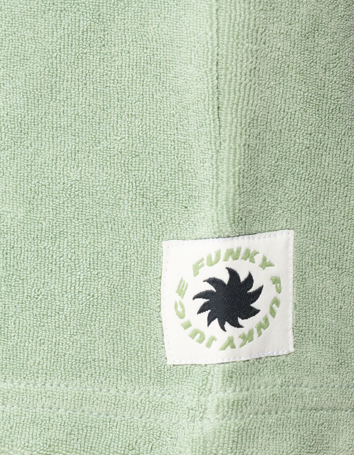 Towelling Short Lichtgroen