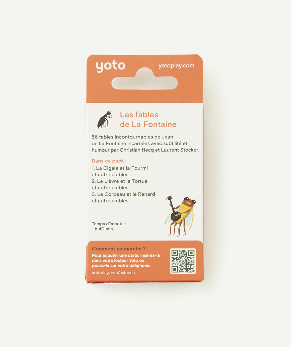 YOTOPACK DE 3 CARTES HISTOIRES AUDIO LES FABLES DE LA FONTAINE