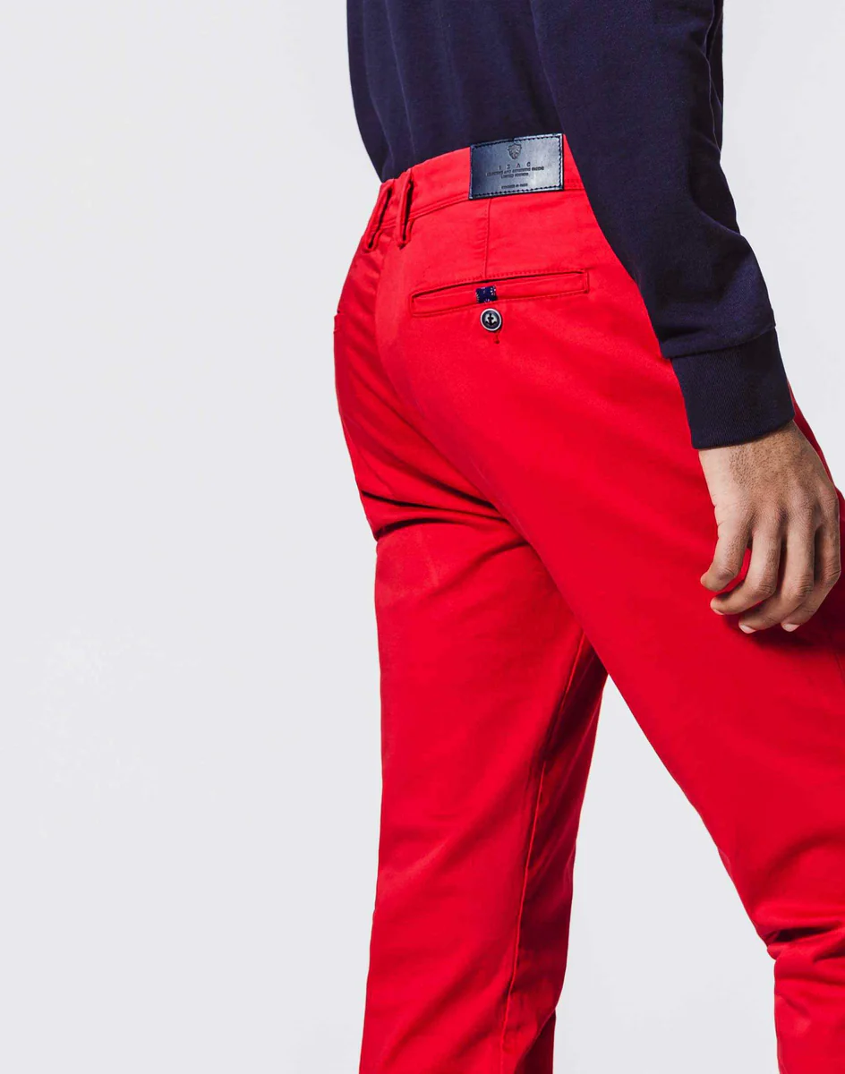 Chino Satin Rouge