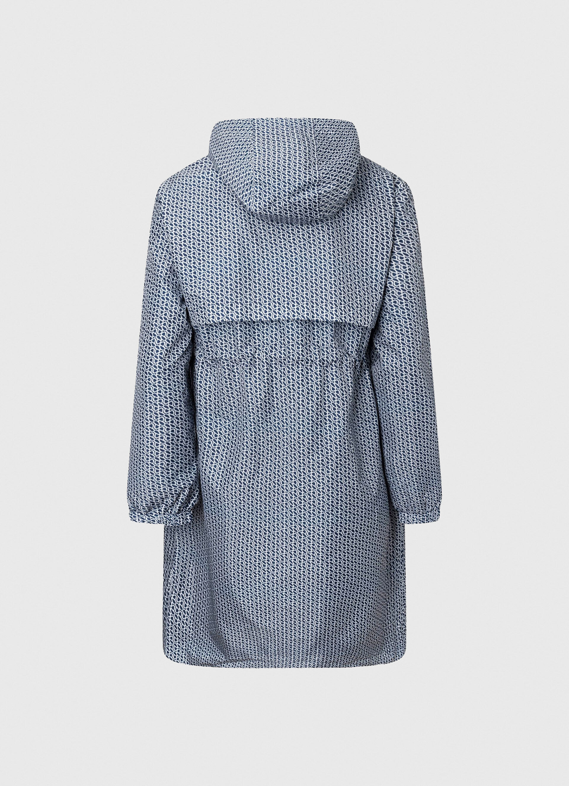 PARKA LEVE COM LOGOTIPO POR TODA A PEÇA - multicolorido