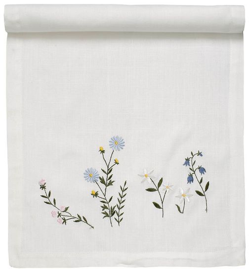 Monica bordløper 40x100 cream