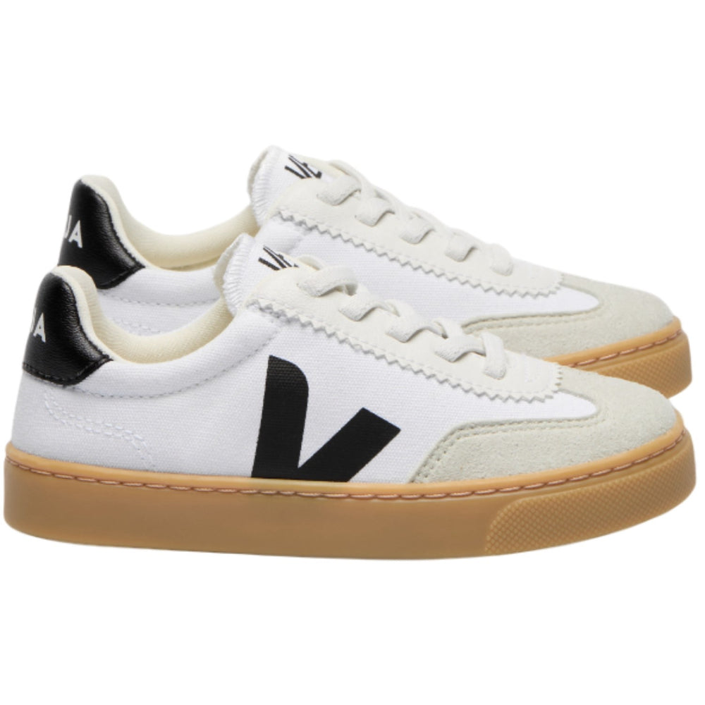Køb Veja White Black Small Volley Sneakers