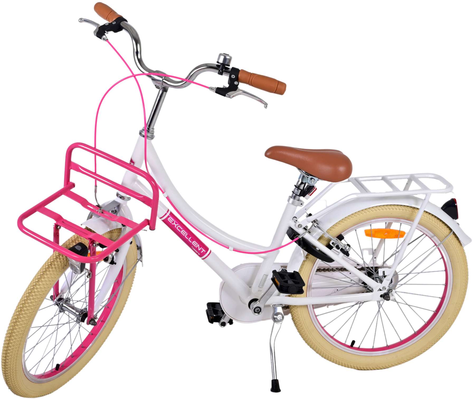TPFSports Excellent Kinderfahrrad - Mädchen - 20 Zoll - Rücktritt + Handbremse - Rosa