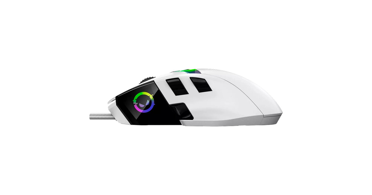 LORGARMSP80 gaming muis  (Wit, 100 - 26000 dpi, RGB, RGB display)