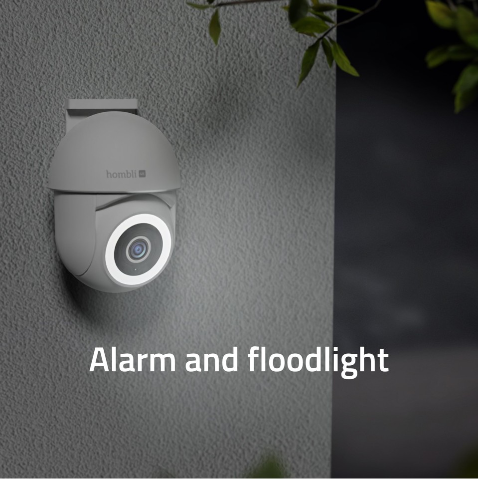 Hombli - Smart Pan & Tilt Cam 4K, White