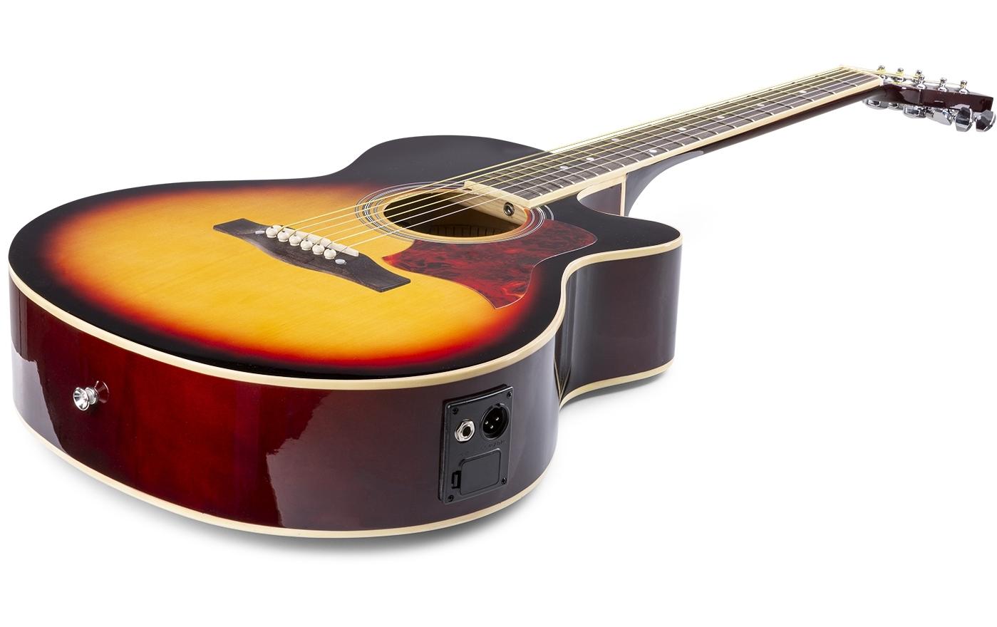 Westerngitarre ShowKit Sunburst<br>Elektroakustisches Westerngitarre-Set mit Verstärker und Zubehör