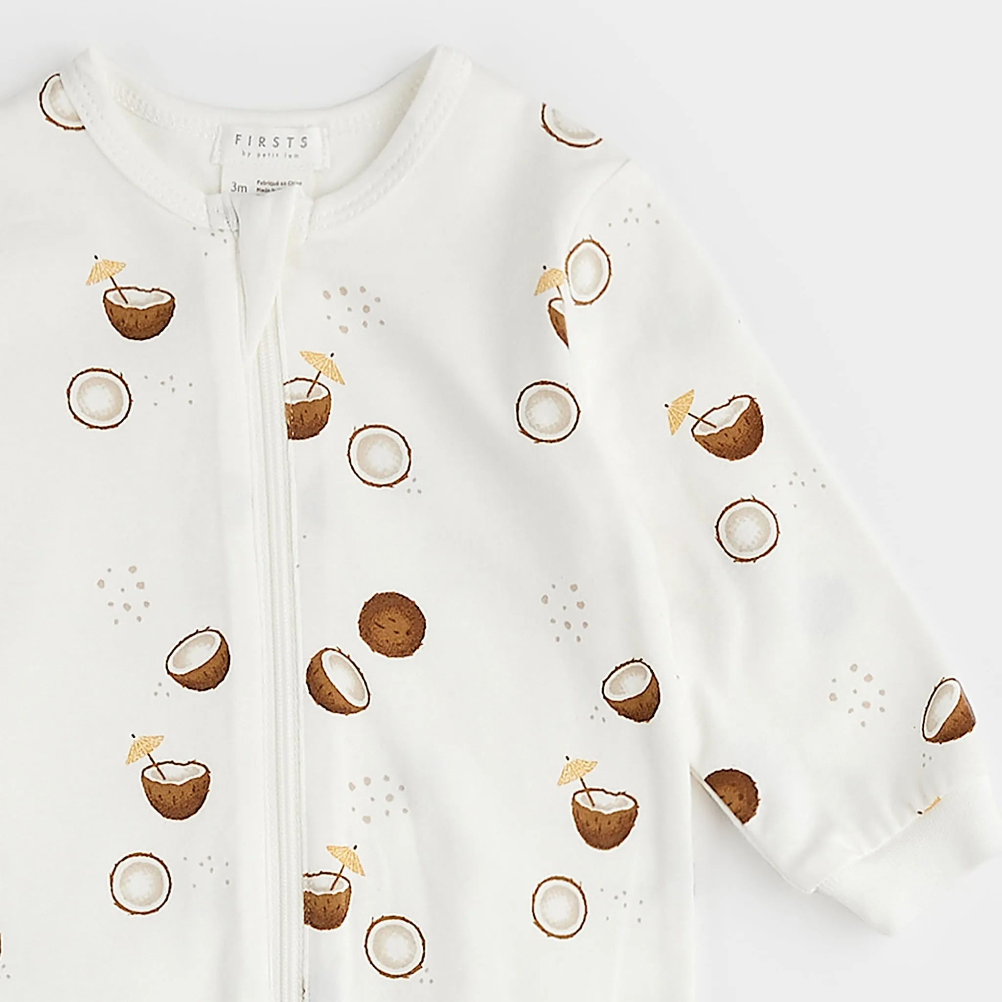 Firsts par Petit Lem Pyjama Noix Coco 0-12mois