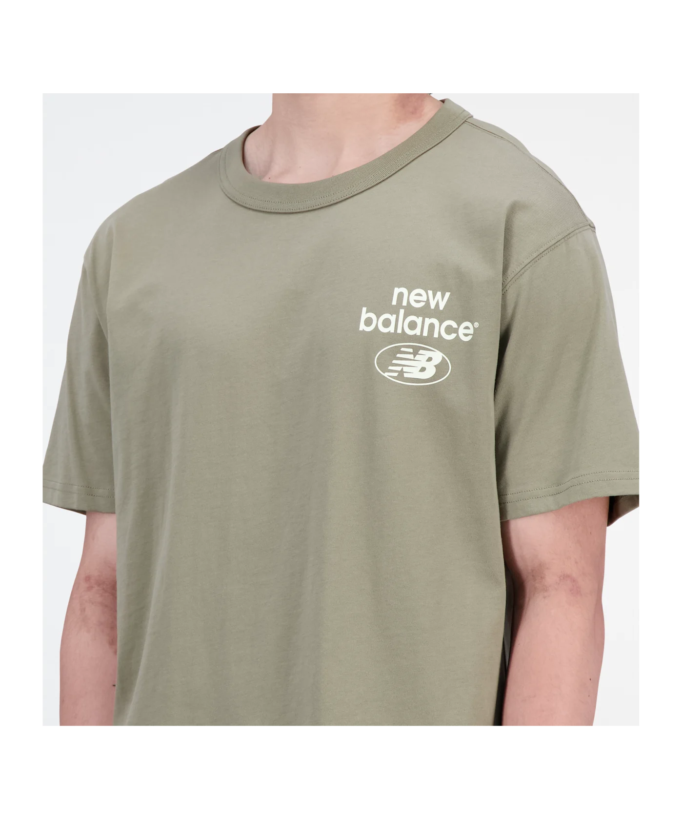 New Balance Essentials Logo T-Shirt Grün FCGN