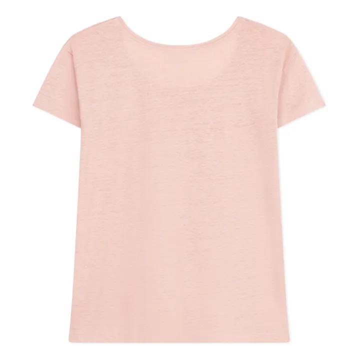 Petit Bateau T-shirt Lin - Collection Femme | Rose poudré