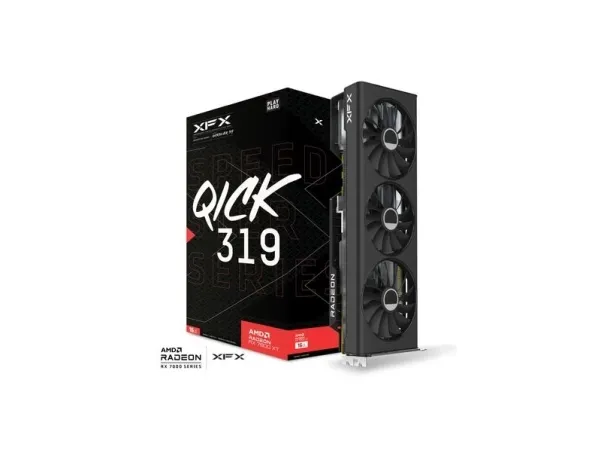 XFX Speedster QICK319 Radeon RX 7800 XT - Core Edition - grafikkort - Radeon RX 7800 XT - 16 GB GDDR6 - PCIe 4.0 - HDMI, 3 x DisplayPort