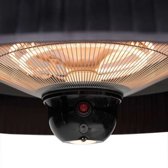 Chauffage Sunred suspendu ARTIX noir 1800Watt