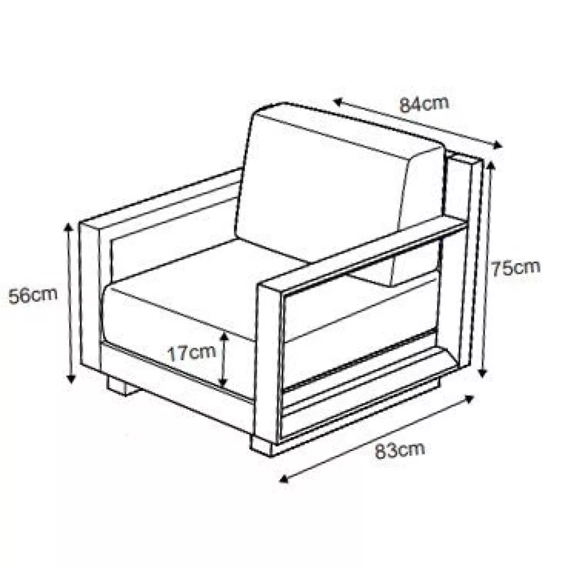 Fauteuil de jardin détente en aluminium Elba Blanc et gris clair