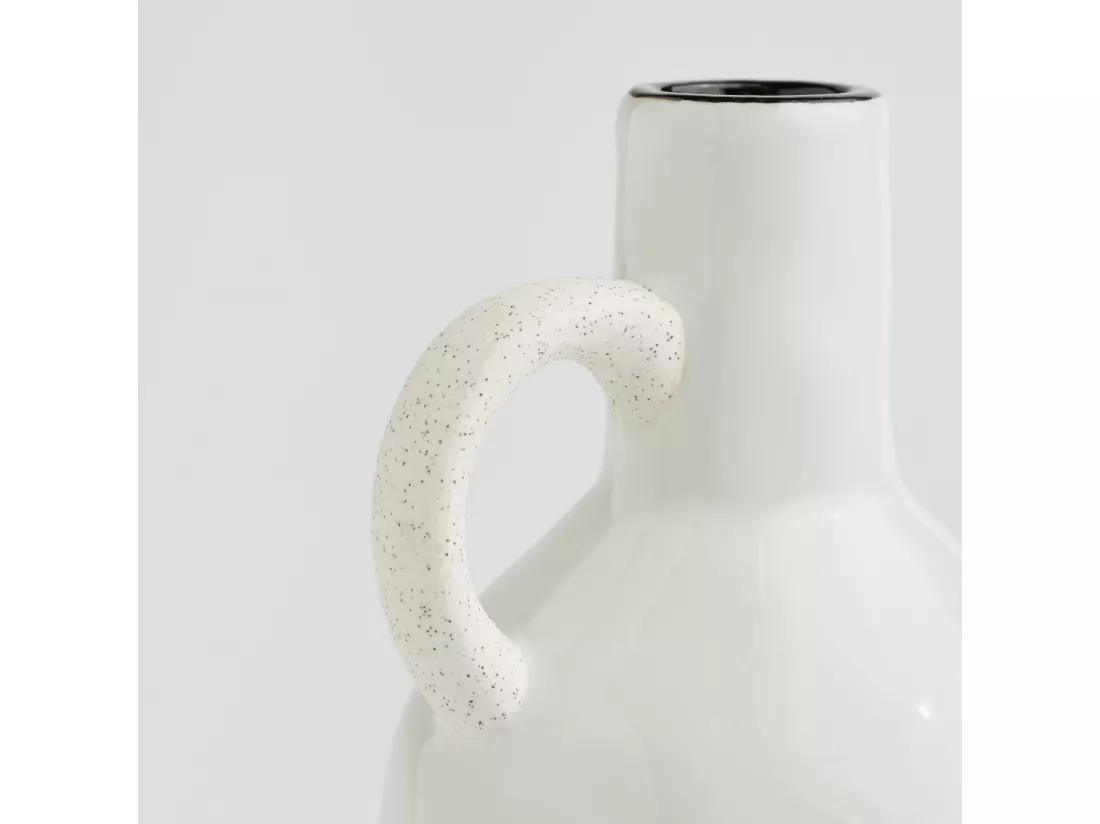 Vase Flaving blanc moyen 20 x 11 x 11.5