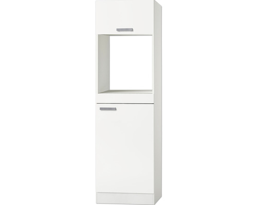 Optifit oven/koelkastbehuizing voor 88cm inbouwkoelkast Oslo214 BxDxH 60x57,1x206,8 cm wit mat gedemonteerd scharnier omkeerbaar (links of rechts te monteren)