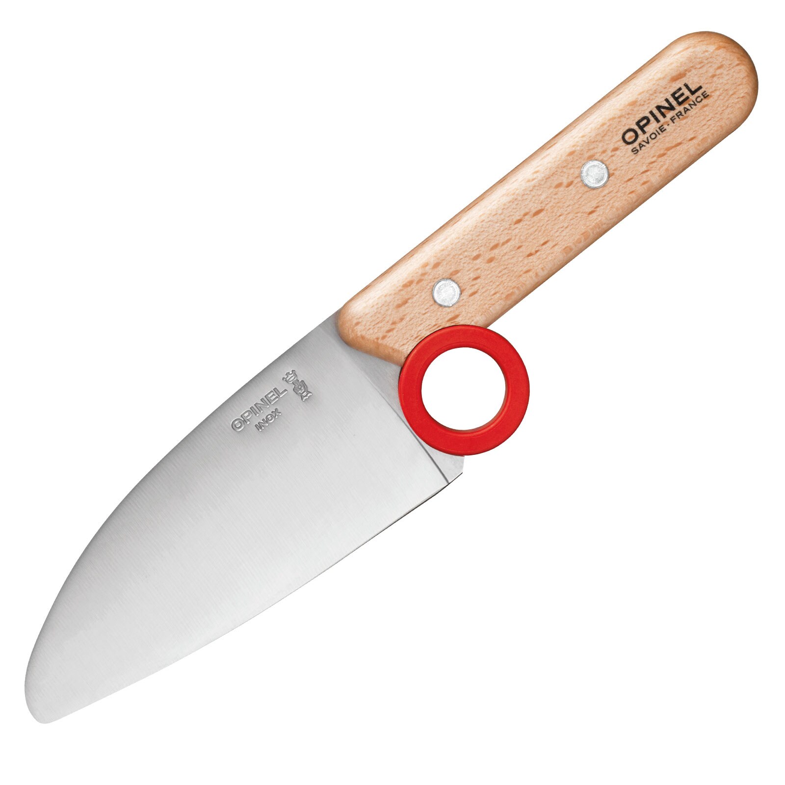 OPINEL Kinder Messer Set Le Petit Chef 2tlg - Kochmesser Küche Fingerschutz Holz
