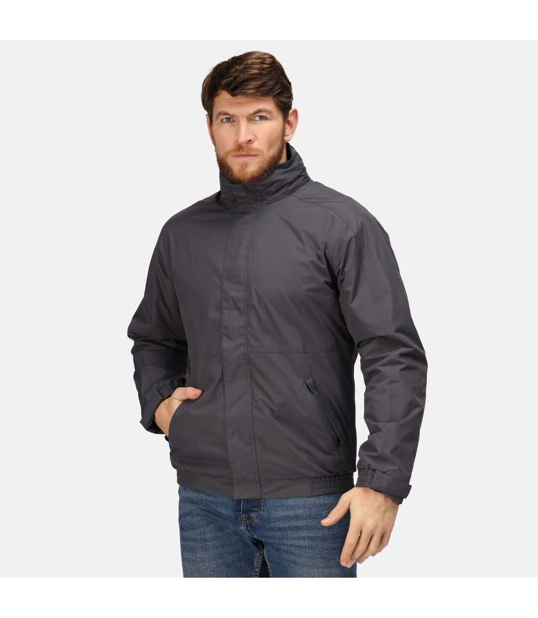 Regatta Dover - Veste coupe-vent imperméable - Homme (Gris / noir) - UTBC839