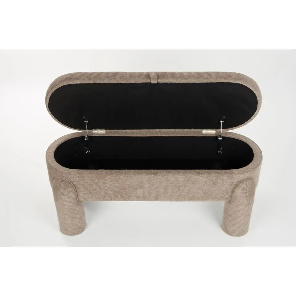 Housecraft Orly Bankje met opbergruimte 113 cm - Grijs