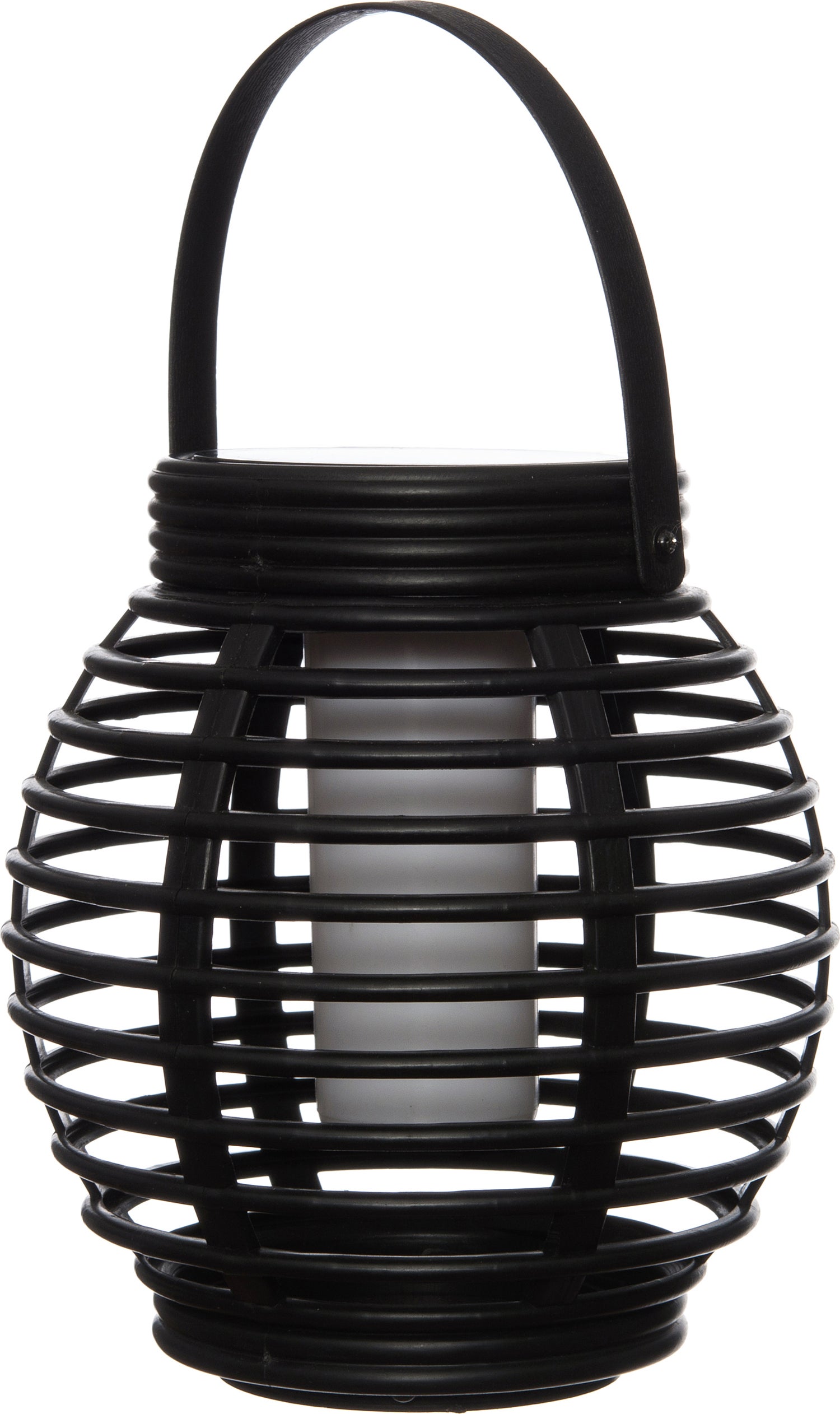 Anna's Collection solar lantaarn zwart D 15 H 15 cm