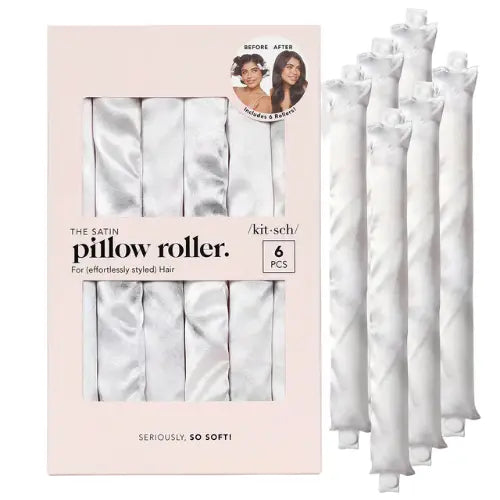 Satin Pillow Rollers Marble