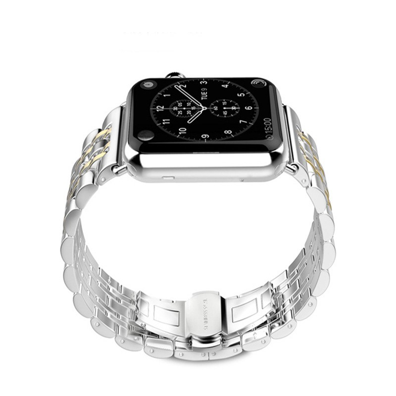 Apple Watch (42/41/40/38 mm) Edelstahl Armband mit Butterfly Verschluss - Gold / Silber