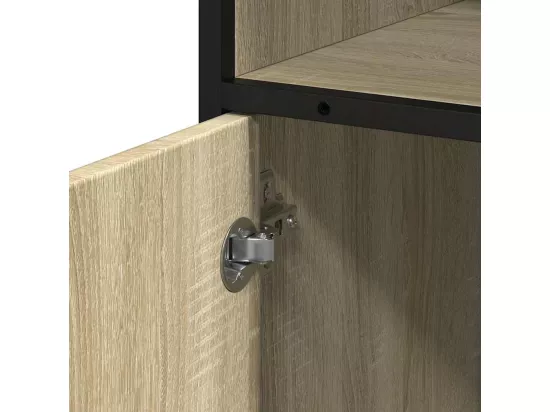 Armoire de salle de bain chêne sonoma 35x37,5x100 cm