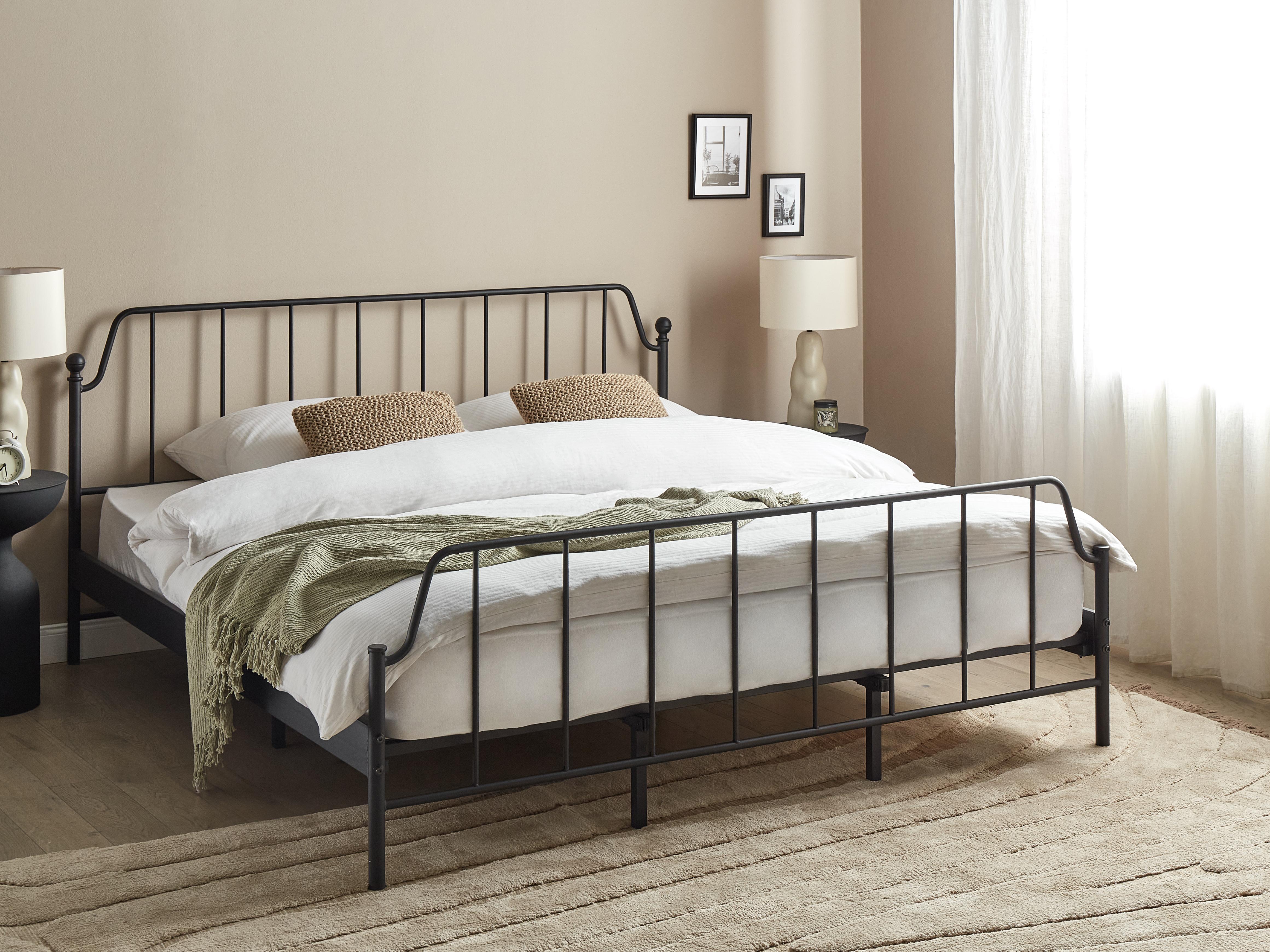 Bed Metaal MAURESSAC 180 x 200 cm Zwart