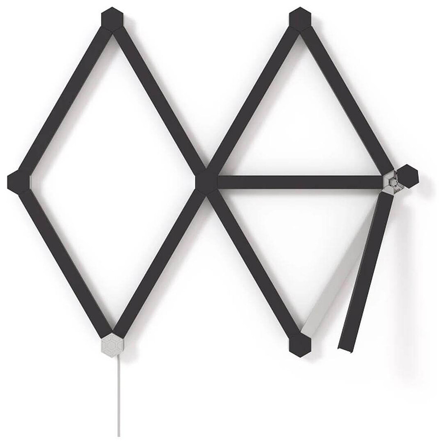 Nanoleaf Lines Skins Matte Black (9 pièces)