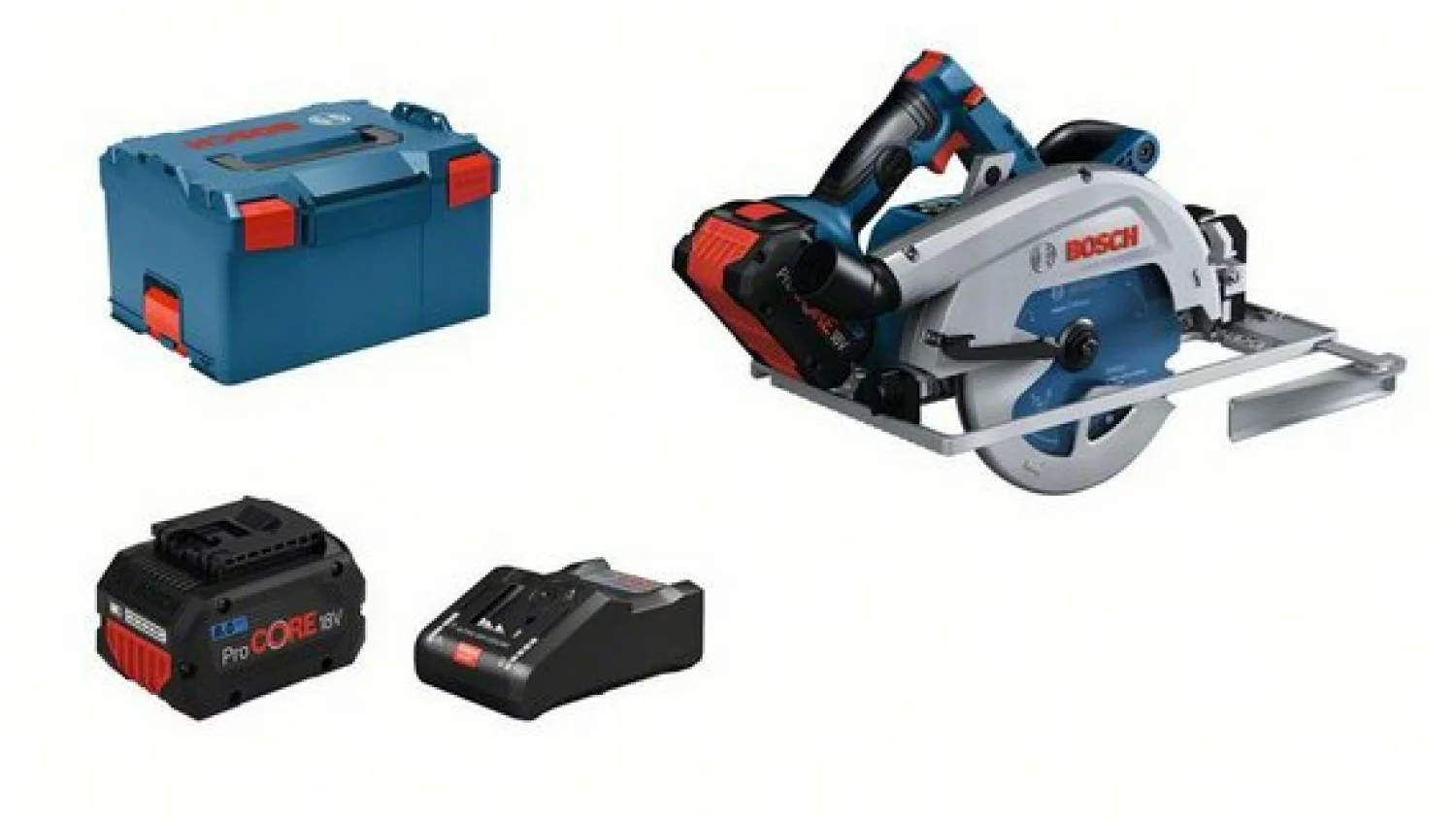 Bosch GKS 18V-68 GC 18V Li-Ion accu BiTurbo cirkelzaag set (2x 8.0Ah accu) in L-Boxx - 190 x 30 mm - koolborstelloos