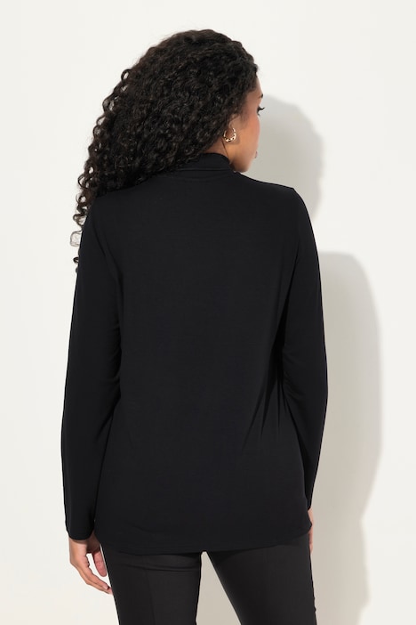 Shirt, Cut-Out, Kette, Stehkragen, Langarm