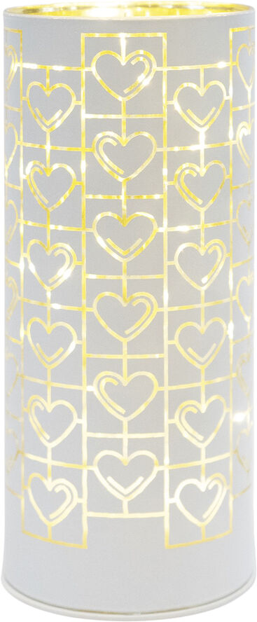 Sirius Frida Cylinder Glas Ø8,5xH20 cm, Hvid