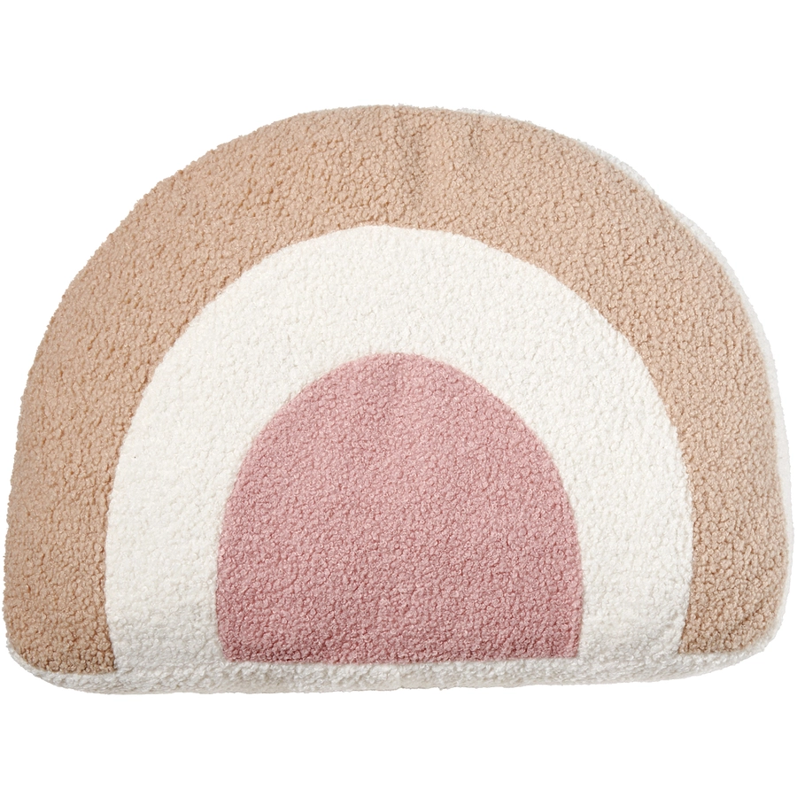 Nordic Coast Company Regenbogenkissen natur  rosa  beige