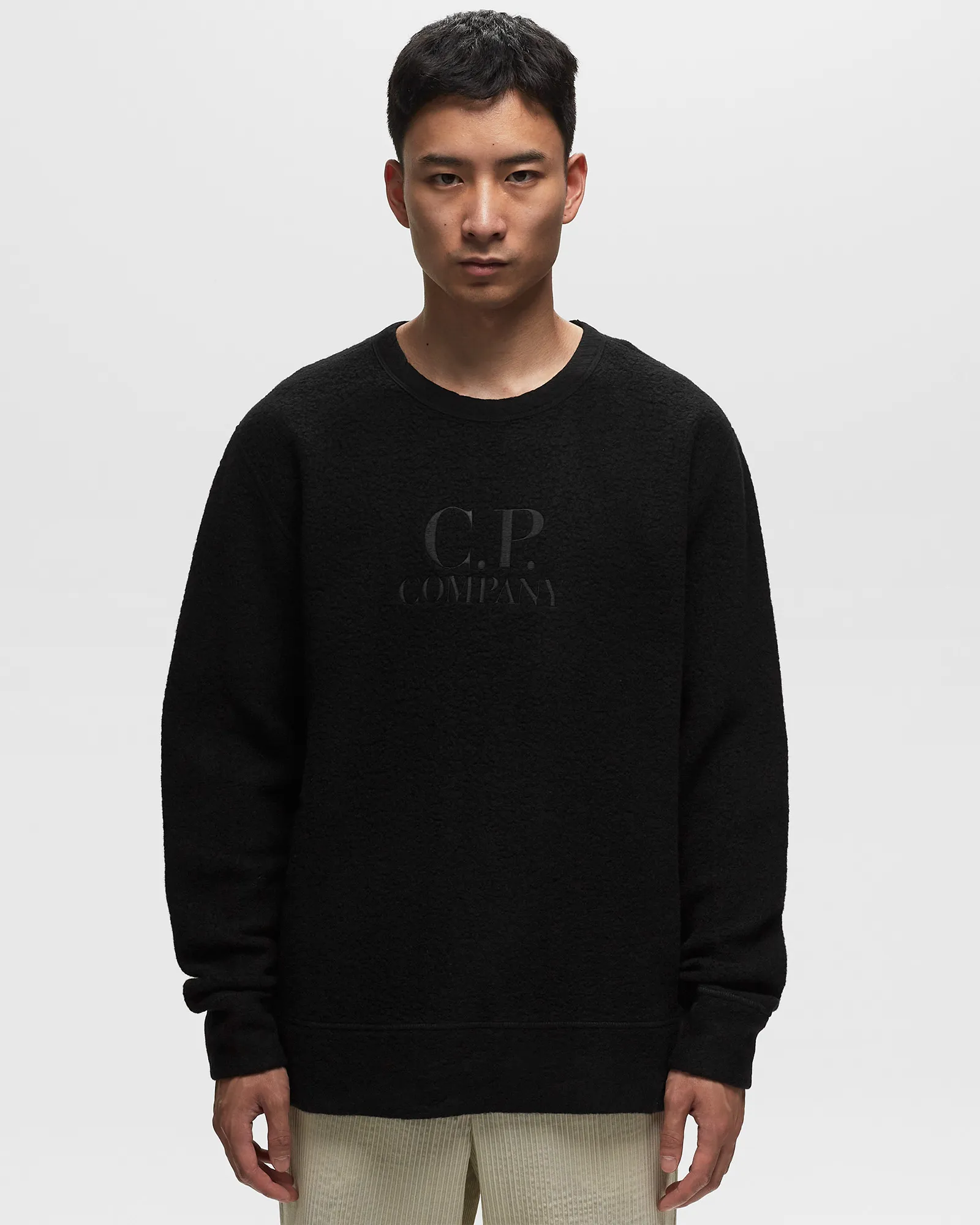 C.P. Company WOOL POLAR FLEECE LOGO SWEATSHIRT