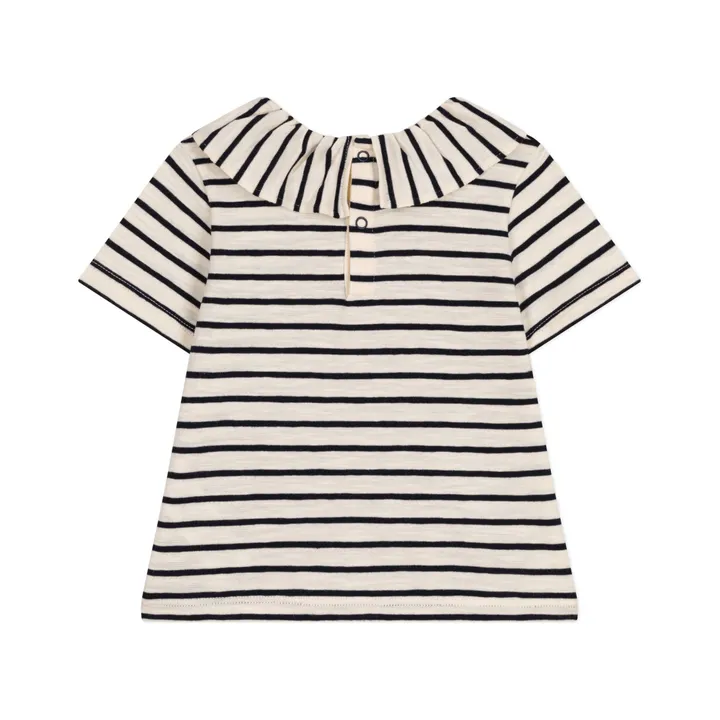 Petit Bateau T-shirt Maboule Jersey Flammé | Ecru