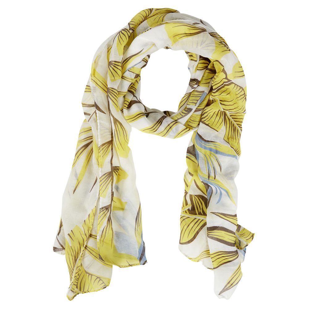 Foulard imprimé feuille