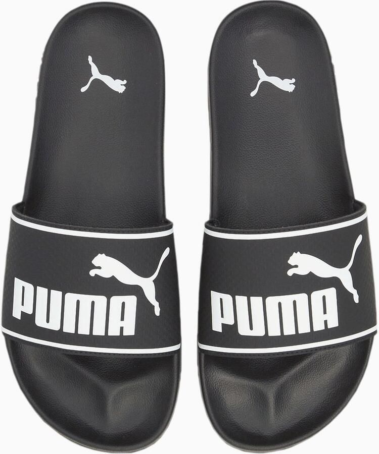 Puma Leadcat 2 0 2.0 badslippers zwart wit Rubber Logo 40.5