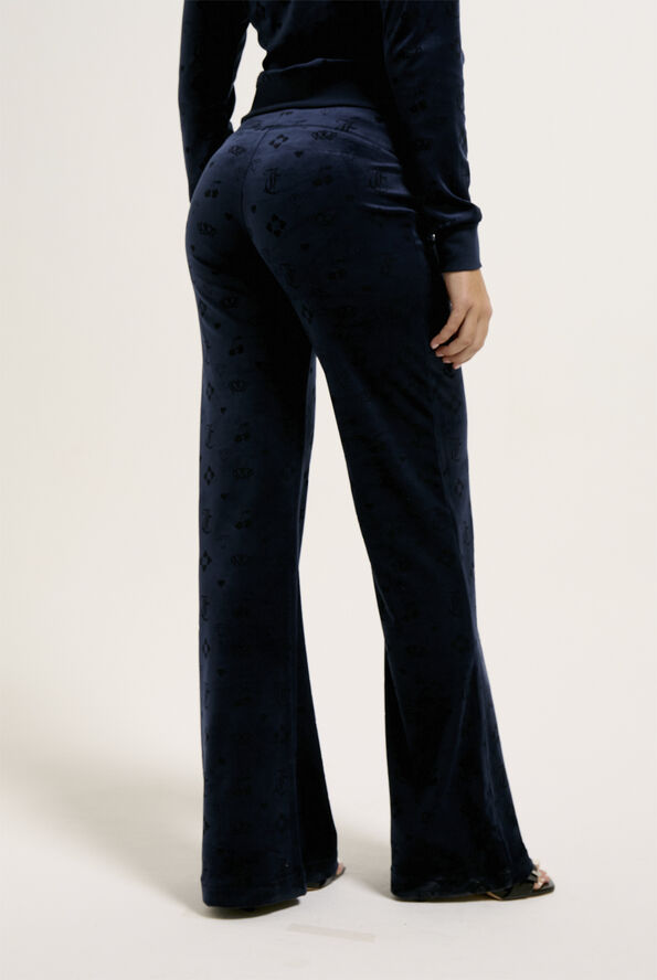 Juicy Couture MONOGRAM LISA LOW RISE TRACKPANTS Night sky