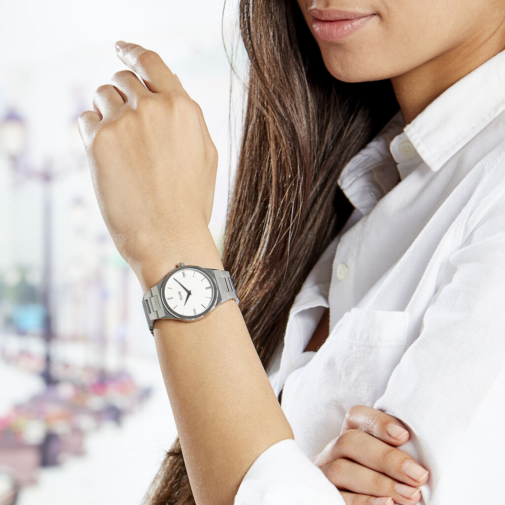 Montre Cluse Vigoureux Blanc