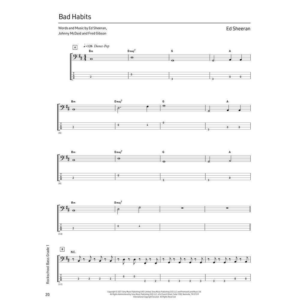 Rock School Limited Bass Grade 1 (2024) basgitaarboek